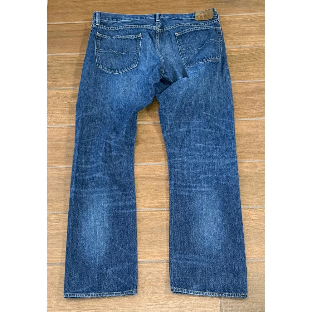 Polo Ralph Lauren Varick Slim Straight Blue Jeans Mens 36x34 (36x32) Medium Wash